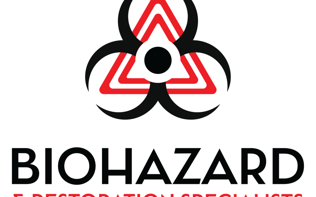 Red BRS logo featuring bold, stylized letters on a transparent background, representing the Biohazard and Restoration brand.