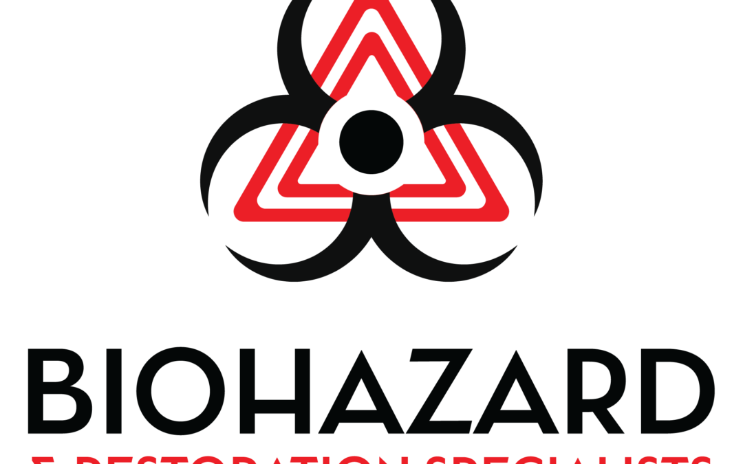 Red BRS logo featuring bold lettering, representing Biohazard Restoration Services, set against a white background.